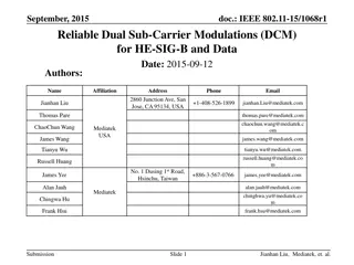 Reliable Dual Sub-Carrier Modulations for HE-SIG-B and Data Transmission