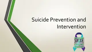 Suicide Prevention and Intervention for Students