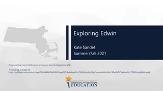 Exploring Edwin Webinars and New Features