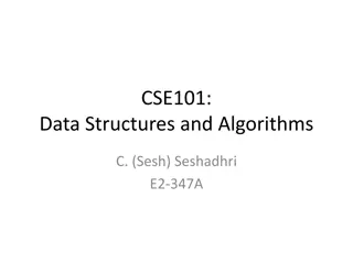 Welcome to CSE101: Data Structures and Algorithms with Seshadhri