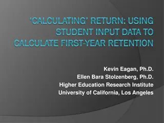 First-Year Retention Factors in Higher Education