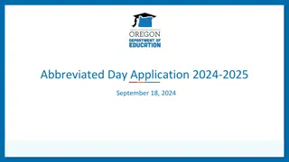 Abbreviated School Day Program Application 2024-2025 Details
