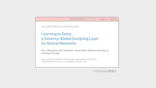 Learning to Zoom: Saliency-Based Sampling for Neural Networks