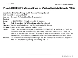 Enhancing Ultra Wideband Technology for Wireless Specialty Networks