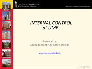Internal Control at UMB Management Advisory Services