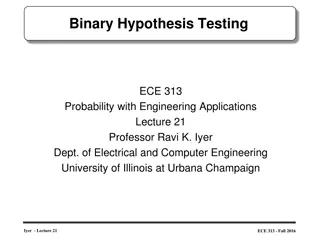 Binary Hypothesis Testing in Engineering Applications