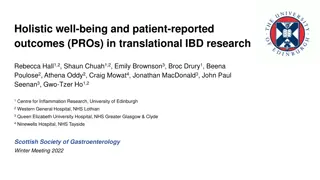 Patient-Centered Outcomes in Translational IBD Research