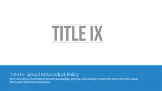 Title IX and Sexual Misconduct Policies at ECPI University