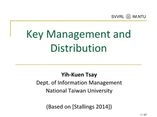 Key Management and Distribution Techniques in Network Security