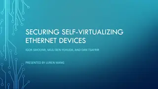 Enhancing Ethernet Devices with SRIOV for Improved Performance