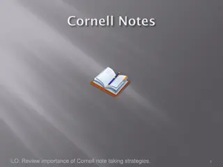 Enhancing Learning with Cornell Note-Taking Strategies