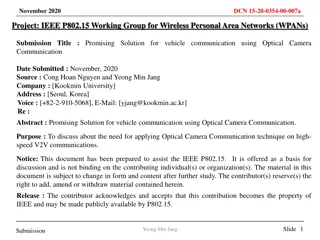 Innovative Vehicle Communication via Optical Camera Technology