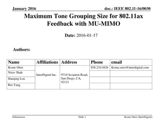 Maximum Tone Grouping Size in 802.11ax Networking