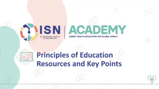 Principles of Education Resources and Key Points