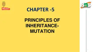 Principles of Inheritance and Mutation