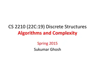 Algorithm Efficiency and Time Complexity in Discrete Structures