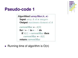 Recursive Algorithm Analysis and Binary Search Pseudo-codes