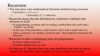 Recursive Functions in Programming