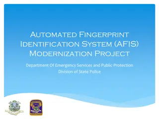 Connecticut AFIS Modernization Project Overview