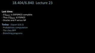 Probabilistic Computation and BPP in Complexity Theory