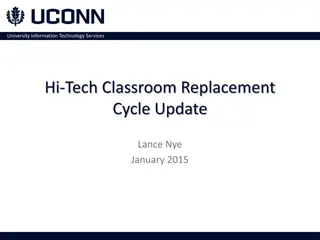 University IT Services: Classroom Upgrade Initiative Update