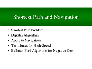 Navigation Techniques and Algorithms for Shortest Path Problems
