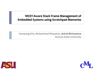 WCET-Aware Stack Frame Management in Embedded Systems