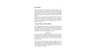 Move, Compare, and Interrupt Instructions