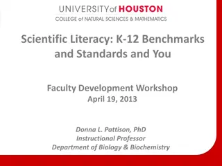 K-12 Science Literacy Benchmarks and Standards
