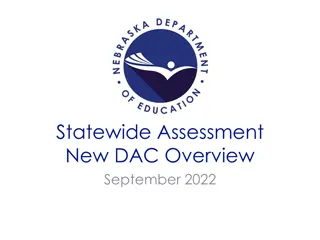 Statewide Assessment in Nebraska: Overview, DAC Responsibilities, and Philosophy