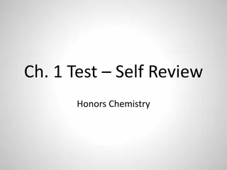 Chemistry Test Self-Review with Substance, Change, and Measurement Questions