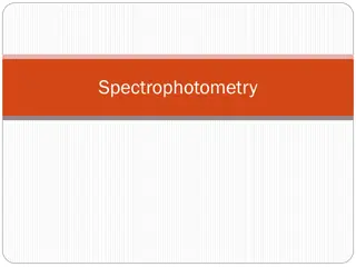 Spectrophotometry and Beer Lambert Law