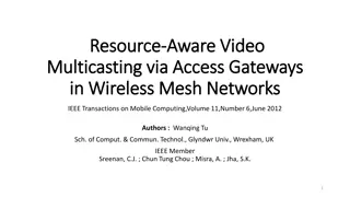 Enhancing Video Multicasting in Wireless Mesh Networks