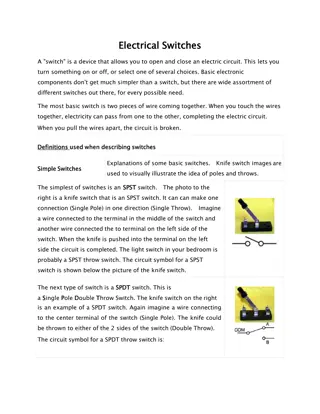 Different Types of Electrical Switches