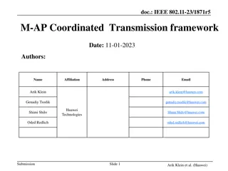 IEEE 802.11-23/1871r5 M-AP Coordinated Transmission Framework Overview