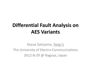 Advanced Encryption Standard (AES) Differential Fault Analysis Overview