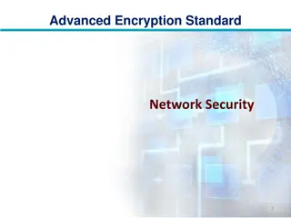 Advanced Encryption Standard for Network Security