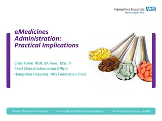 Practical Implementation of E-Medicines Administration in Healthcare Settings