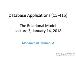 Conceptual Design Choices in Database Applications