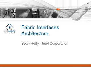 Object Model and Relationships in Fabric Interfaces Architecture
