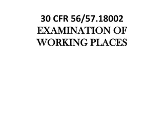 Workplace Safety Regulations and Examination Guidelines
