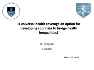 Universal Health Coverage for Health Inequalities: Cross-Country Analysis