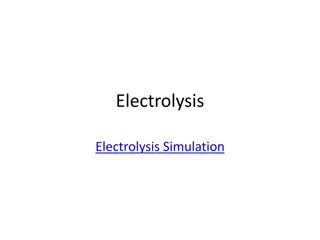 Electrolysis: Observations, Experiments, and Data Analysis