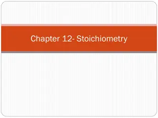 Stoichiometry for Chemical Reactions