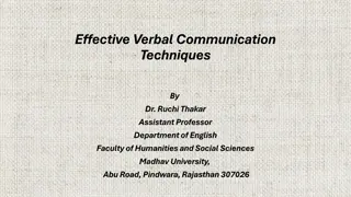 Mastering Verbal Communication Techniques for Effective Interaction
