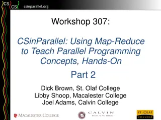 Teaching Parallel Programming with Map-Reduce: Hands-On Workshop Insights