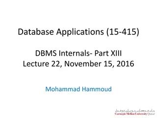 DBMS Internals and ACID Properties Overview