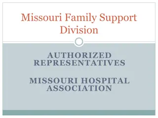 Missouri Family Support Division Reorganization Impact on Authorized Representatives