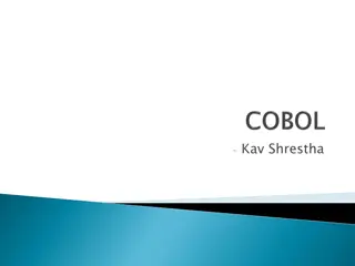 COBOL: History, Features, and Usage