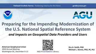 Modernizing the U.S. National Spatial Reference System
